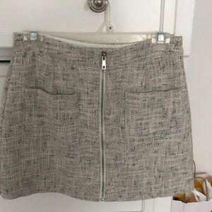 Tweed mini skirt